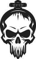 signori oscuri cranio vettore infausto simbolo design misterioso cranio acquaforte vettore emblema