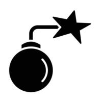 bomba vettore glifo icona per personale e commerciale uso.