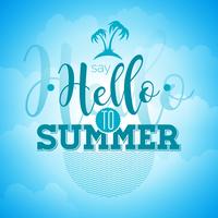 Di &#39;Hello to Summer inspiration vettore