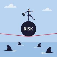 concetto di acquirente di rischio per illustrazione vettoriale di successo