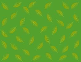 sfondo astratto in colore verde con foglie sparse vettore