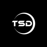 tsd lettera logo disegno, ispirazione per un' unico identità. moderno eleganza e creativo design. filigrana il tuo successo con il Impressionante Questo logo. vettore