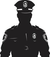 su pattuglia nel vettore polizia ufficiale illustrazione il in uniforme vigore polizia ufficiale vettore creazioni