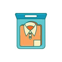 lavanderia Abiti Imballaggio logo grafico illustrazione vettore