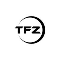 tfz lettera logo disegno, ispirazione per un' unico identità. moderno eleganza e creativo design. filigrana il tuo successo con il Impressionante Questo logo. vettore