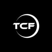 tcf lettera logo disegno, ispirazione per un' unico identità. moderno eleganza e creativo design. filigrana il tuo successo con il Impressionante Questo logo. vettore