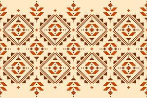 tappeto tribale modello arte. geometrico etnico senza soluzione di continuità modello tradizionale. americano, messicano stile. vettore