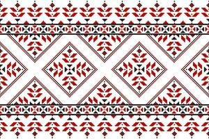 tappeto fiore modello arte. geometrico etnico floreale senza soluzione di continuità modello nel tribale. americano, messicano stile. vettore
