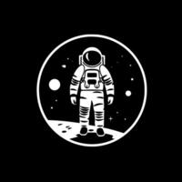 astronauta, minimalista e semplice silhouette - vettore illustrazione