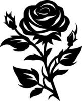 Rose - minimalista e piatto logo - vettore illustrazione