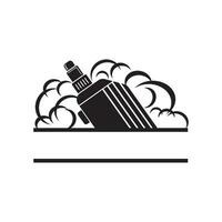 vaping logo.vettore illustrazione modello design vettore