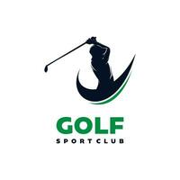 golf sport logo design modello vettore