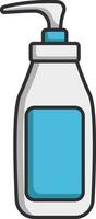 shampoo plastica bottiglia Prodotto icona vettore illustrazione design grafico piatto stile