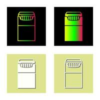 unico pacchetto di sigarette vettore icona