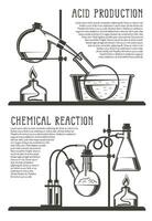 composizione di chimico fiaschi vettore