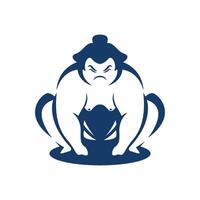 sumo logo icona design vettore