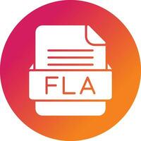 fla file formato vettore icona