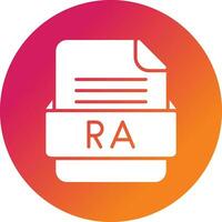 RA file formato vettore icona