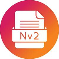 nv2 file formato vettore icona