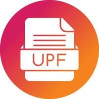 upf file formato vettore icona