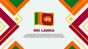 sri lanka bandiera astratto sfondo design modello. sri lanka indipendenza giorno bandiera sfondo vettore illustrazione. sri lanka illustrazione