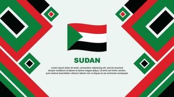 Sudan bandiera astratto sfondo design modello. Sudan indipendenza giorno bandiera sfondo vettore illustrazione. Sudan cartone animato