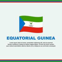 equatoriale Guinea bandiera sfondo design modello. equatoriale Guinea indipendenza giorno bandiera sociale media inviare. equatoriale Guinea design vettore