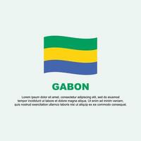 Gabon bandiera sfondo design modello. Gabon indipendenza giorno bandiera sociale media inviare. Gabon sfondo vettore
