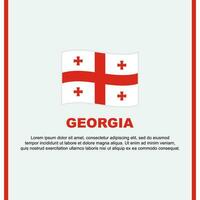 Georgia bandiera sfondo design modello. Georgia indipendenza giorno bandiera sociale media inviare. Georgia cartone animato vettore