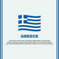 Grecia bandiera sfondo design modello. Grecia indipendenza giorno bandiera sociale media inviare. Grecia cartone animato vettore