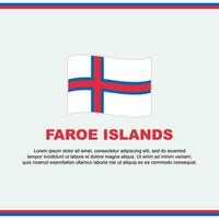 Faroe isole bandiera sfondo design modello. Faroe isole indipendenza giorno bandiera sociale media inviare. Faroe isole design vettore