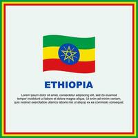 Etiopia bandiera sfondo design modello. Etiopia indipendenza giorno bandiera sociale media inviare. Etiopia bandiera vettore