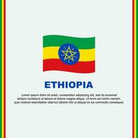 Etiopia bandiera sfondo design modello. Etiopia indipendenza giorno bandiera sociale media inviare. Etiopia cartone animato vettore