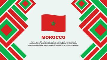 Marocco bandiera astratto sfondo design modello. Marocco indipendenza giorno bandiera sfondo vettore illustrazione. Marocco