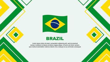brasile bandiera astratto sfondo design modello. brasile indipendenza giorno bandiera sfondo vettore illustrazione. brasile sfondo
