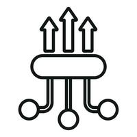 realizzazione grafico trionfo icona schema vettore. umano equilibrio vettore