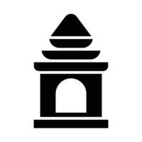 tempio vettore glifo icona per personale e commerciale uso.