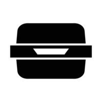 pranzo Borsa vettore glifo icona per personale e commerciale uso.