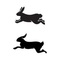 illustrazione di vettore del modello dell'icona del coniglio