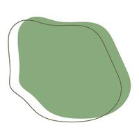 astratto blob verde e schema per sfondo vettore