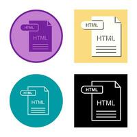 html vettore icona