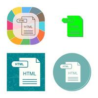 html vettore icona