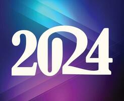 2024 contento nuovo anno vacanza design astratto vettore logo simbolo illustrazione