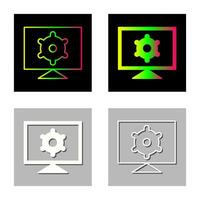 computer impostazioni vettore icona
