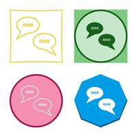 conversazione bolle vettore icona