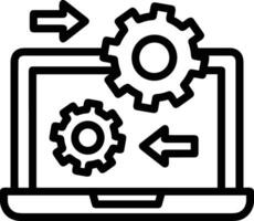 Ingranaggio ambientazione simbolo icona vettore Immagine. illustrazione di il industriale ruota mechine meccanismo design Immagine