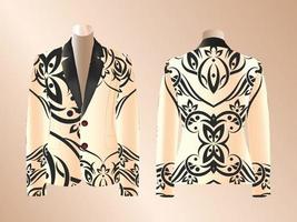 disegno vettoriale blazer decorativo