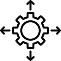 Ingranaggio ambientazione simbolo icona vettore Immagine. illustrazione di il industriale ruota mechine meccanismo design Immagine