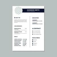 moderno curriculum vitae modello design vettore