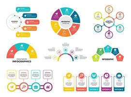 Infografica modello design. presentazione modello. vettore